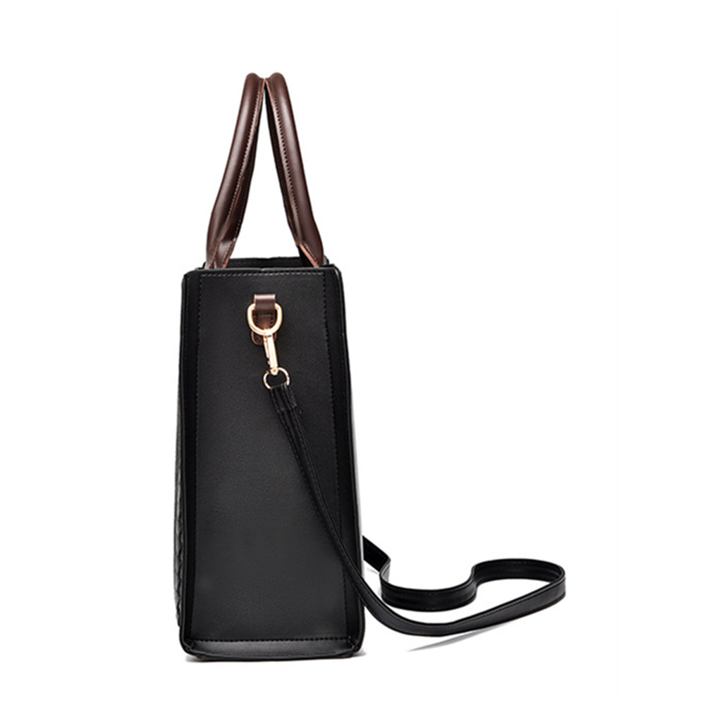 Vinatge Lace Patchwork Soft Leather Tote Bag