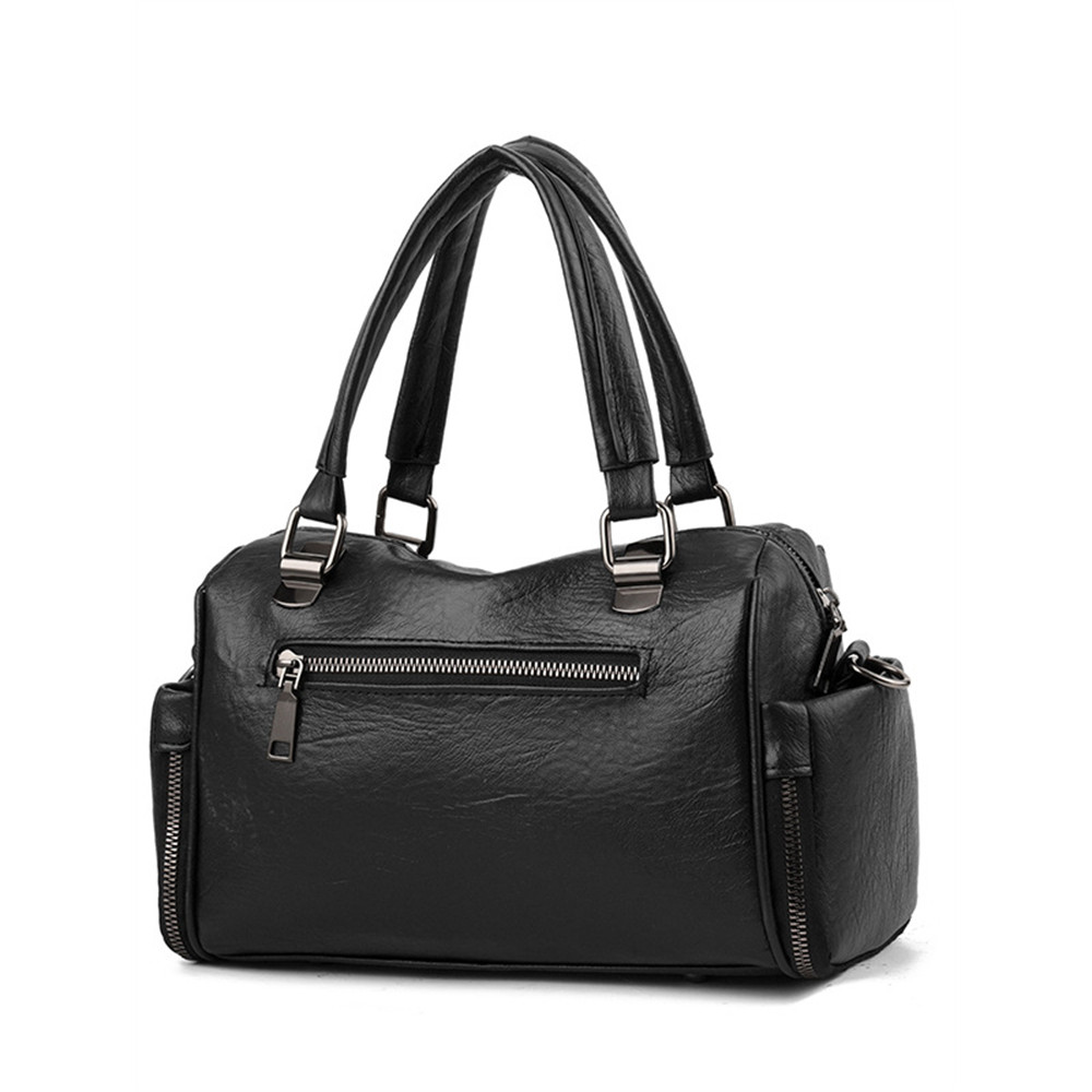 Vinatge Soft Leather Handbag Crossbody Doctor Bag