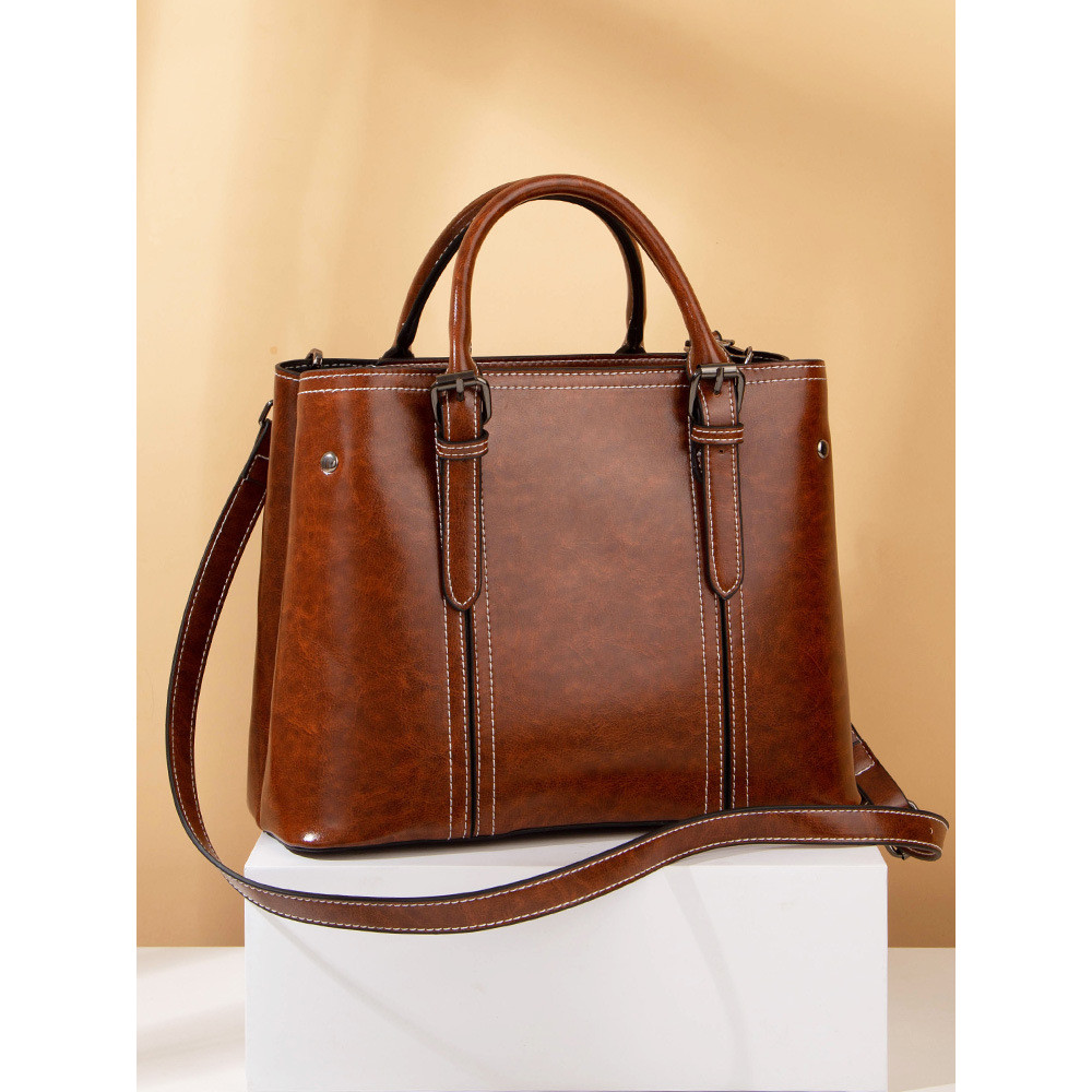 Vintage Bag Buckle Strap Crossbody Bag