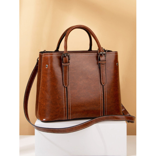 Vintage Bag Buckle Strap Crossbody Bag