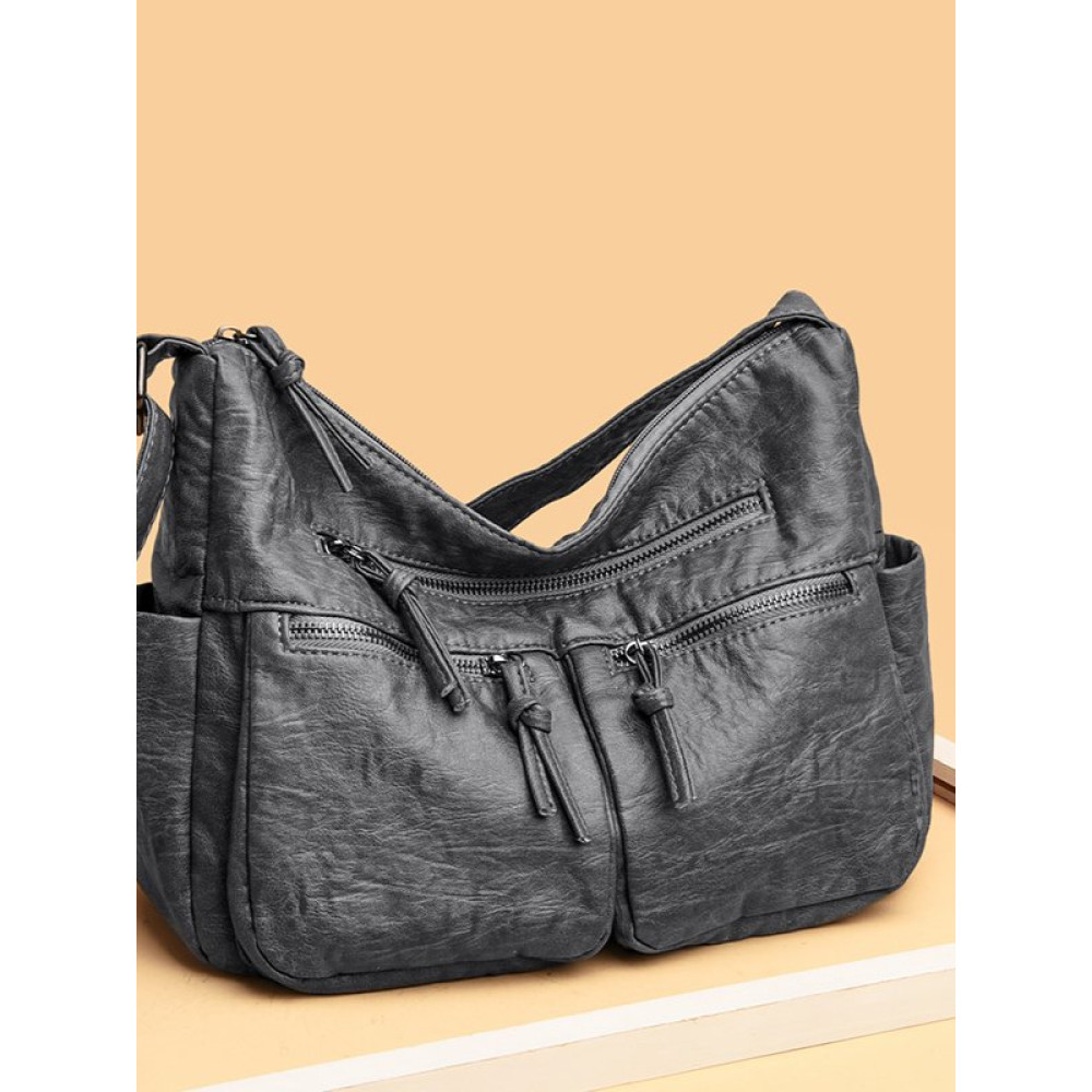 Vintage Baggy Utility Soft Leather Bag