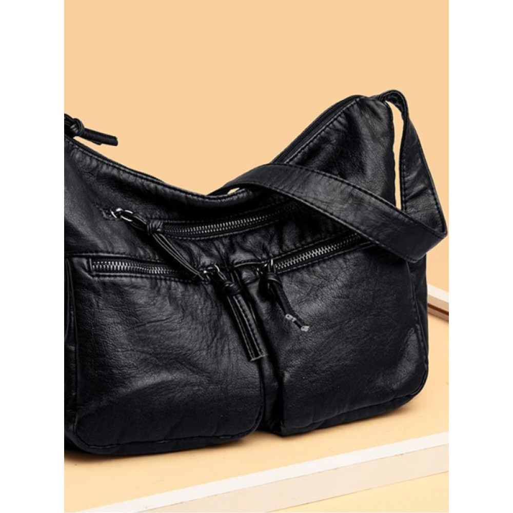 Vintage Baggy Utility Soft Leather Bag