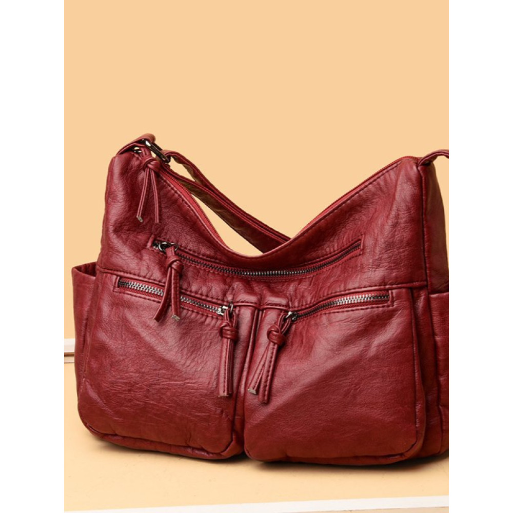 Vintage Baggy Utility Soft Leather Bag
