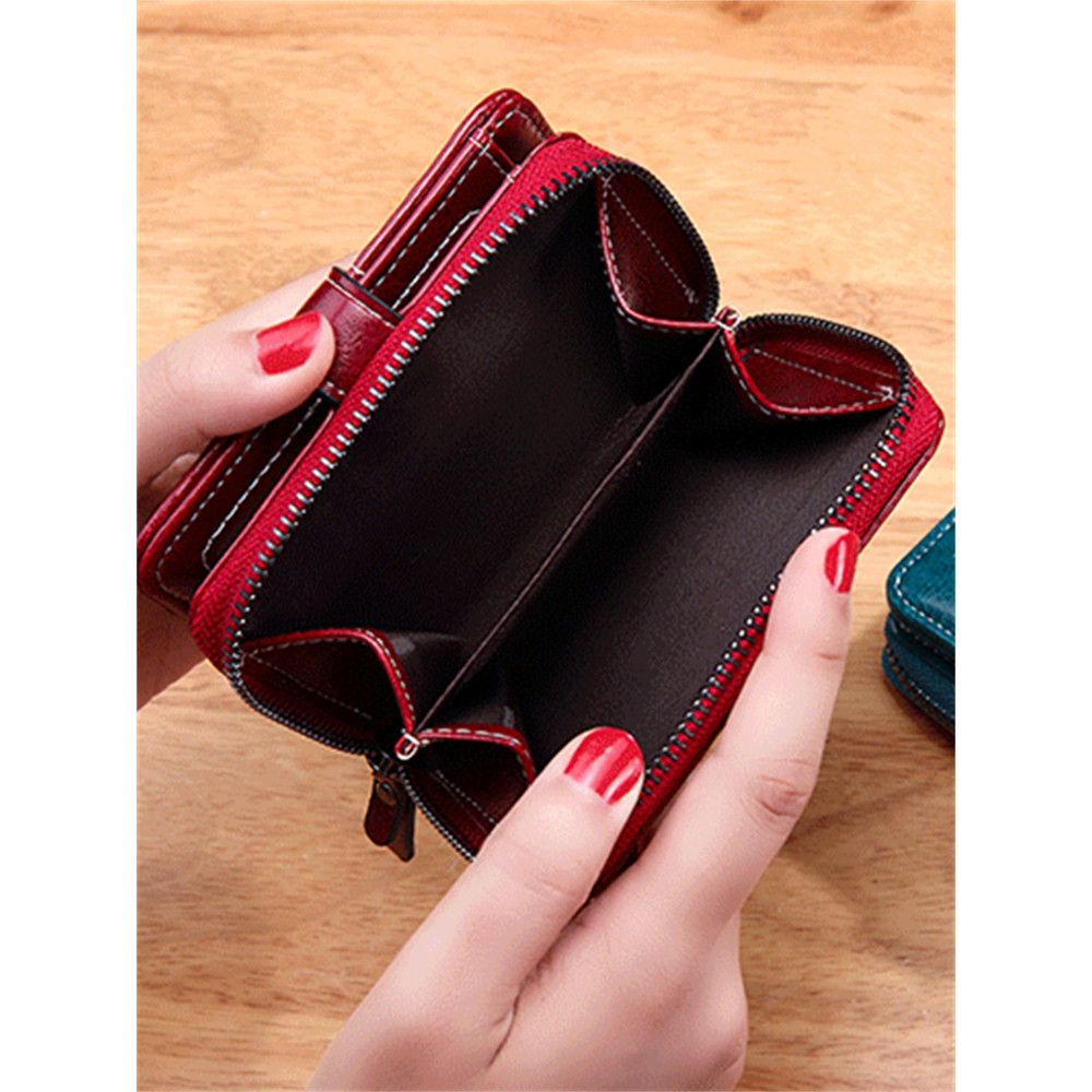 Vintage Boho Carved Buckle Utility Purse