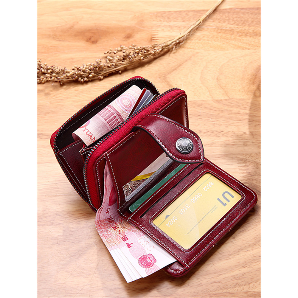 Vintage Boho Carved Buckle Utility Purse