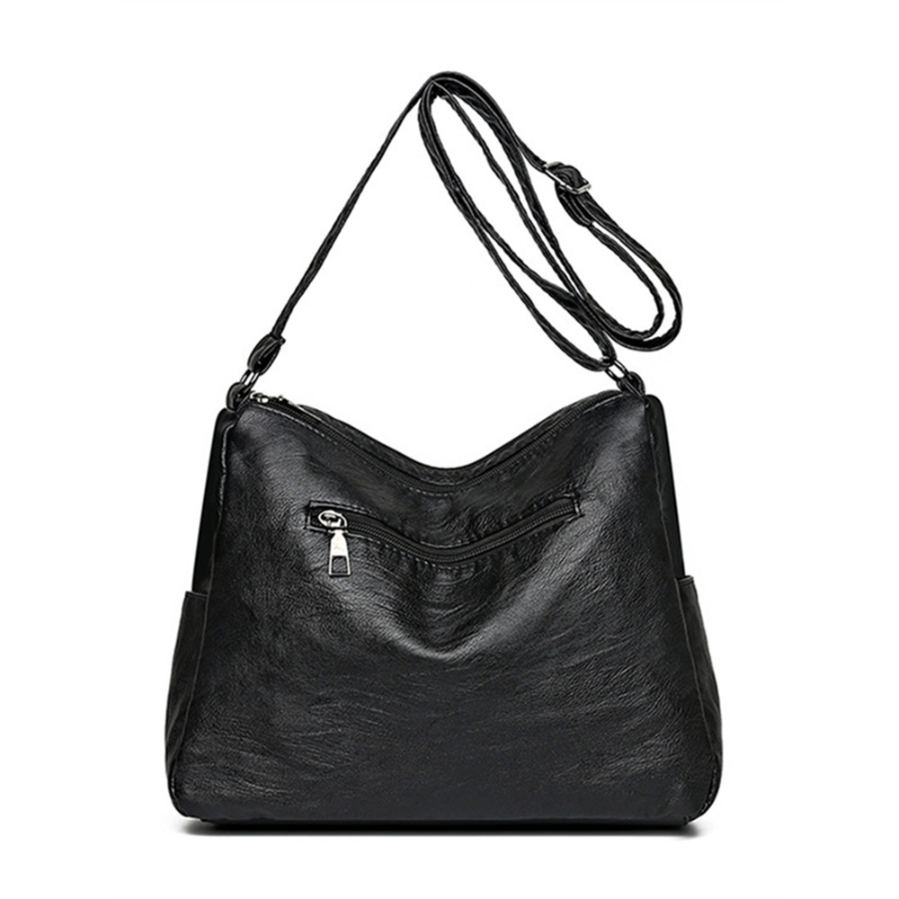 Vintage Braid Details Petal Patch Crossbody Bag