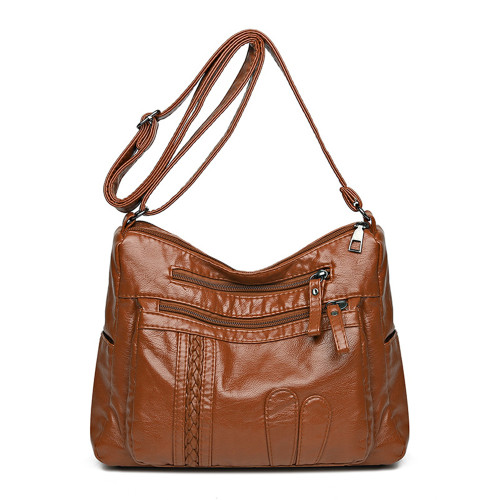 Vintage Braid Details Petal Patch Crossbody Bag