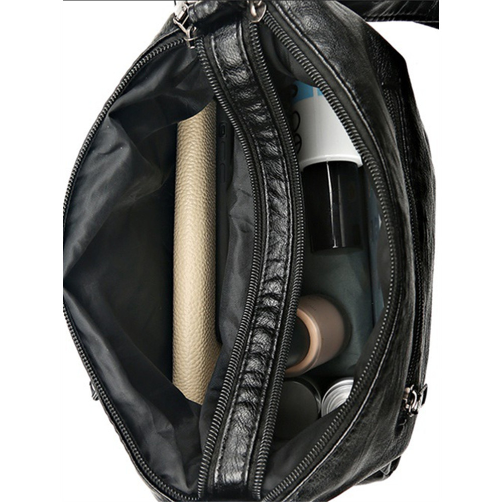 Vintage Braid Details Soft Leather Crossbody Bag