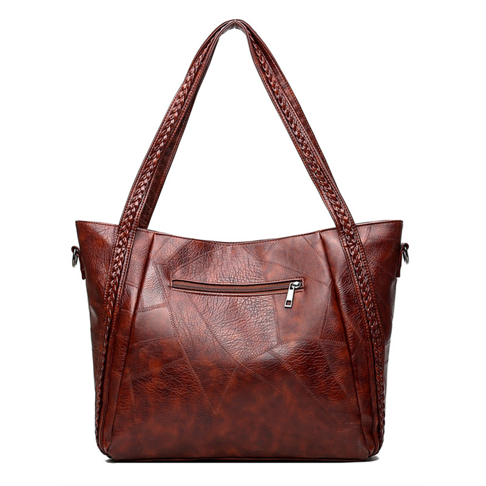 Vintage Braid Details Utility Tote Bag