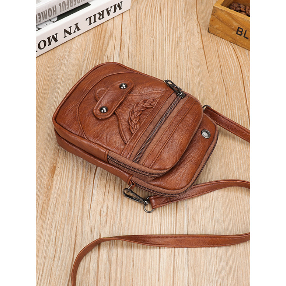 Vintage Braided Soft Leather Mini Bag