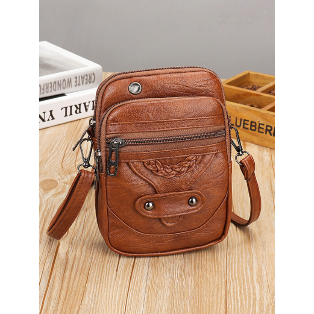 Vintage Braided Soft Leather Mini Bag