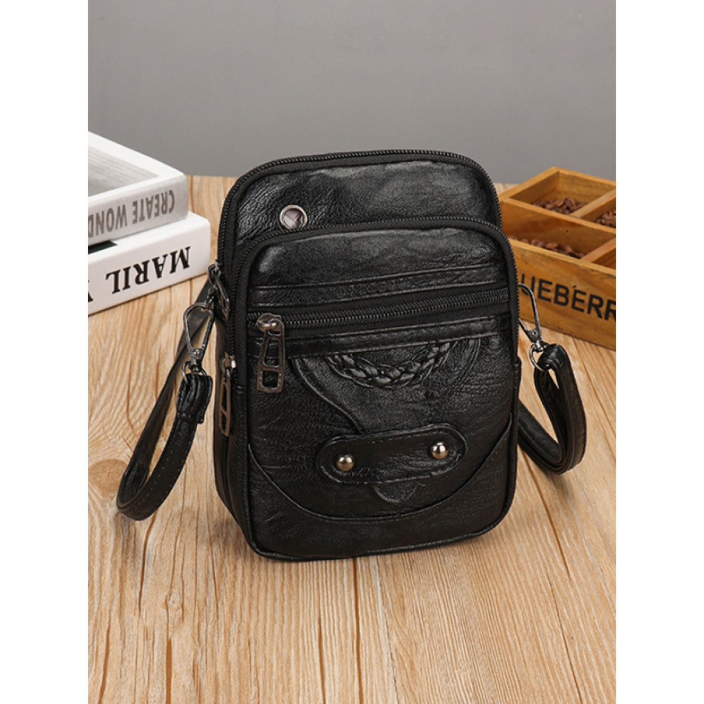 Vintage Braided Soft Leather Mini Bag