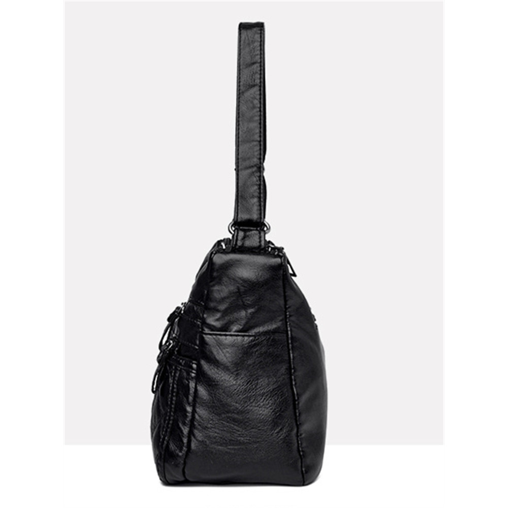 Vintage Buttons Diamond Pattern Crossbody Bag
