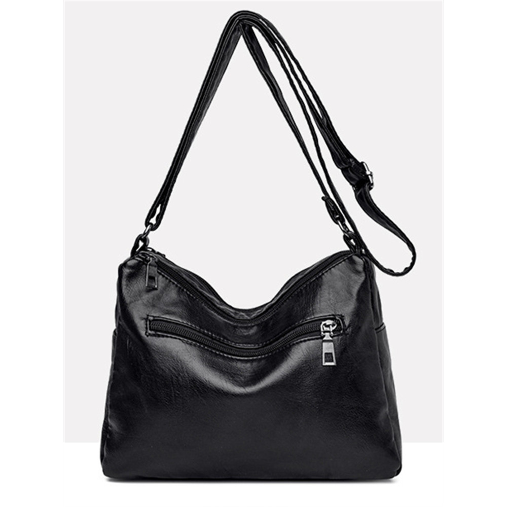 Vintage Buttons Diamond Pattern Crossbody Bag