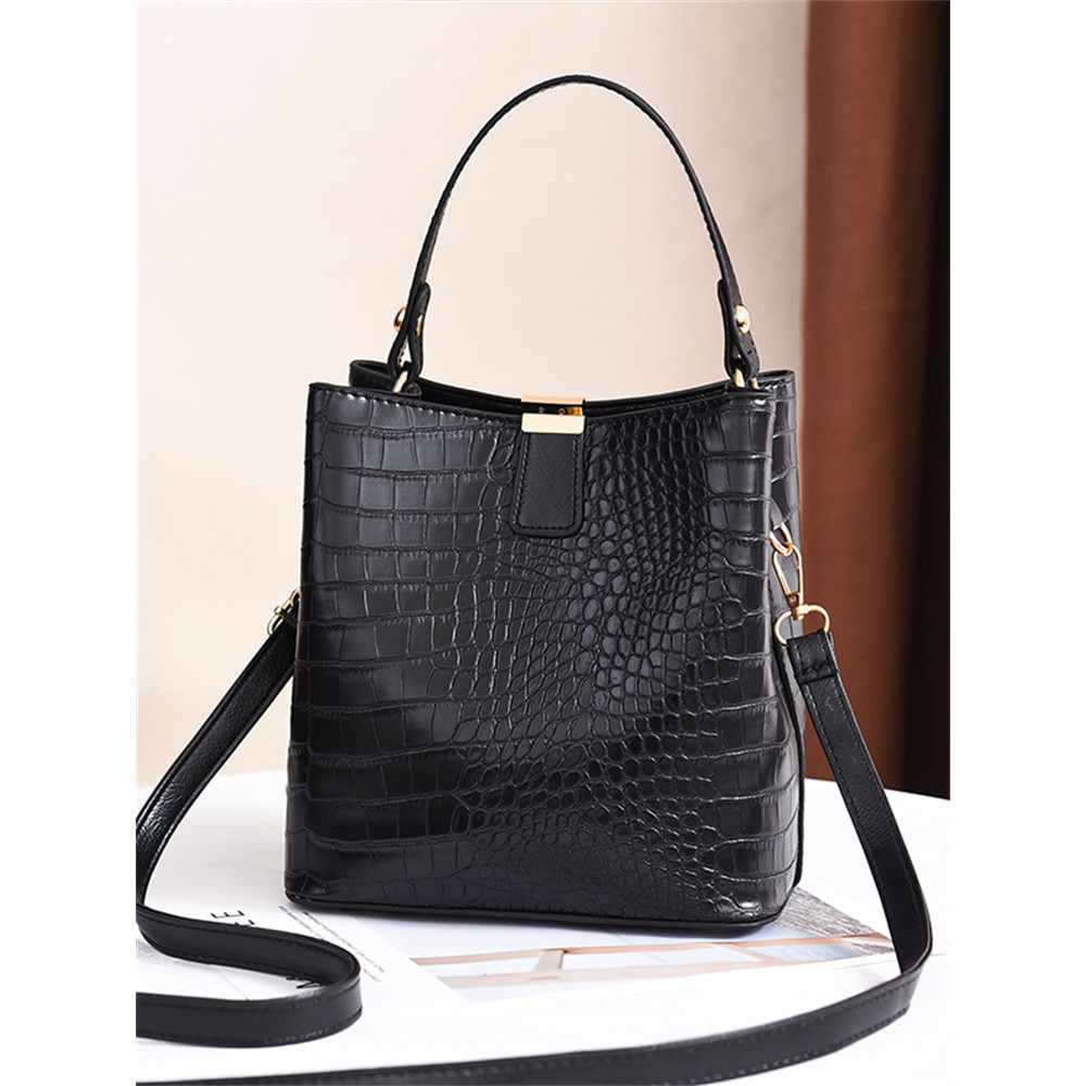 Vintage Crocodile Pattern Handbag Crossbody Bag