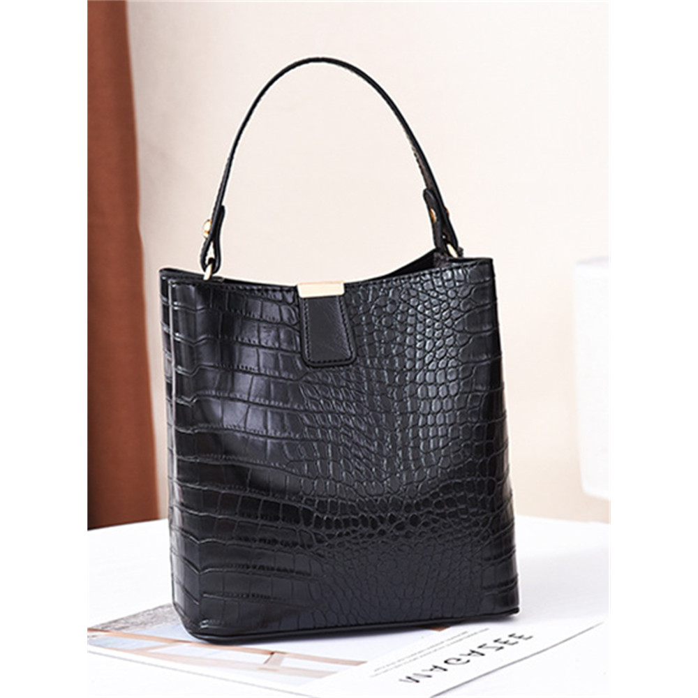 Vintage Crocodile Pattern Handbag Crossbody Bag