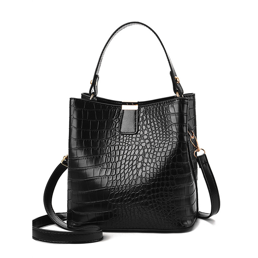 Vintage Crocodile Pattern Handbag Crossbody Bag