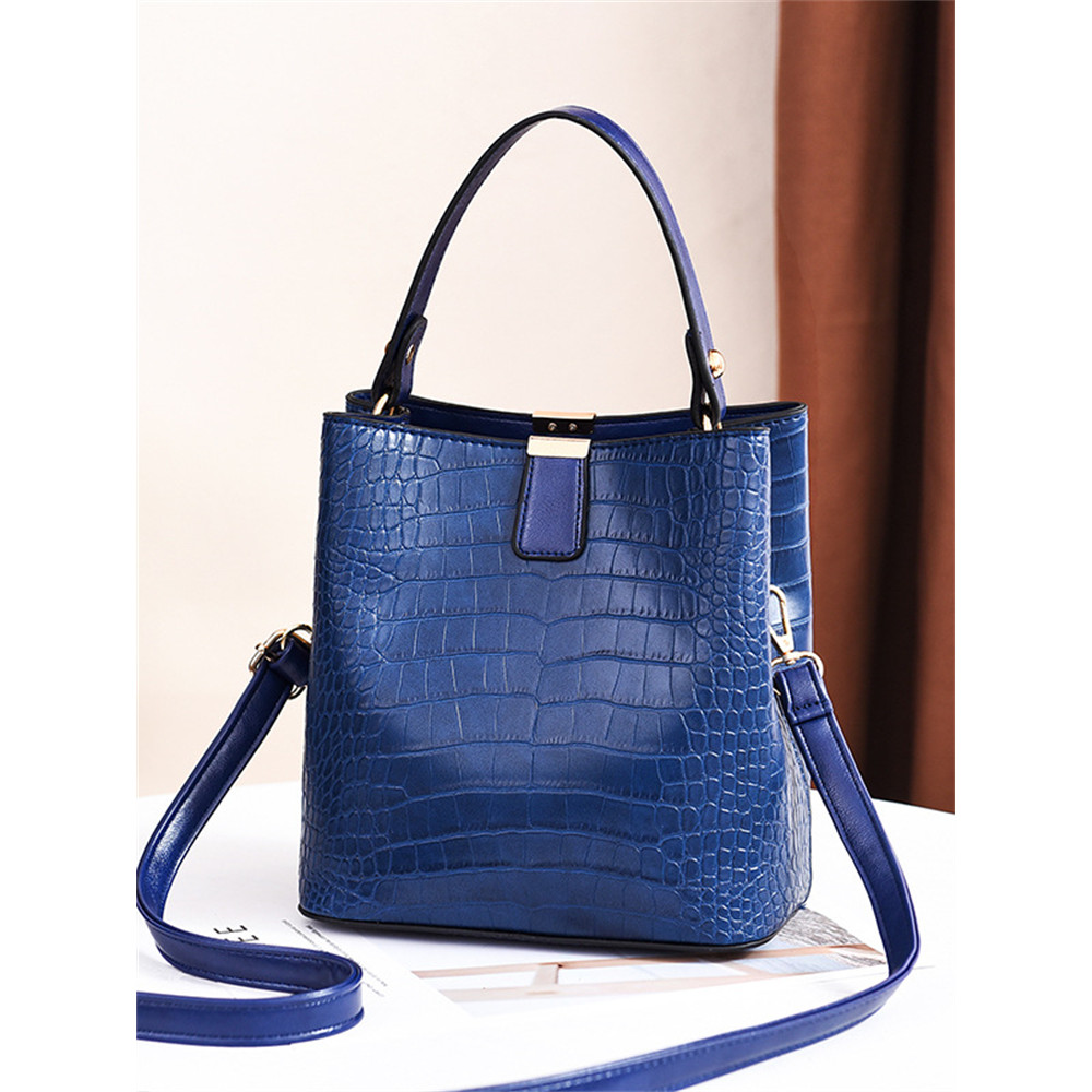 Vintage Crocodile Pattern Handbag Crossbody Bag