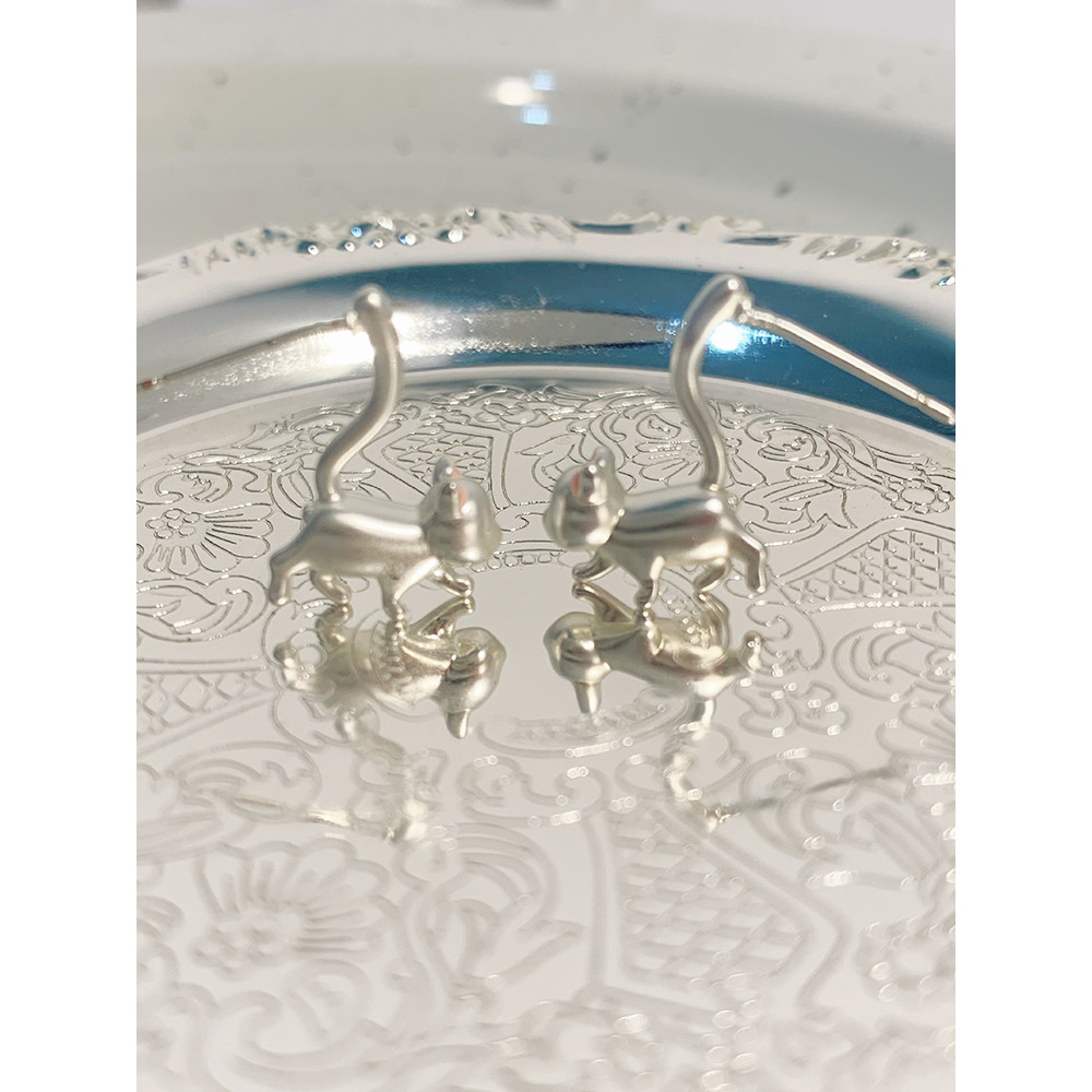 Vintage Cute Cat Design Earrings