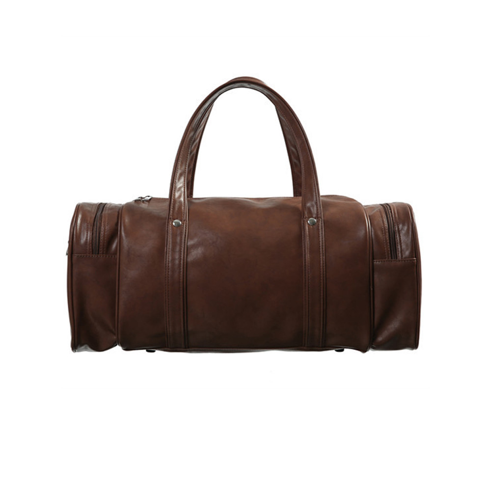 Vintage Durable Leather Utility Overnight Bag