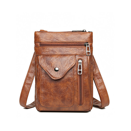 Vintage Flap Multi Pocket Utility Crossbody Bag