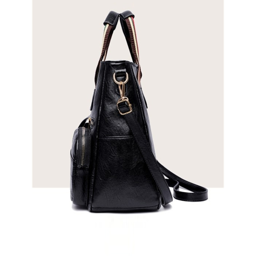 Vintage Flap Pocket Big Handbag Crossbody Bag