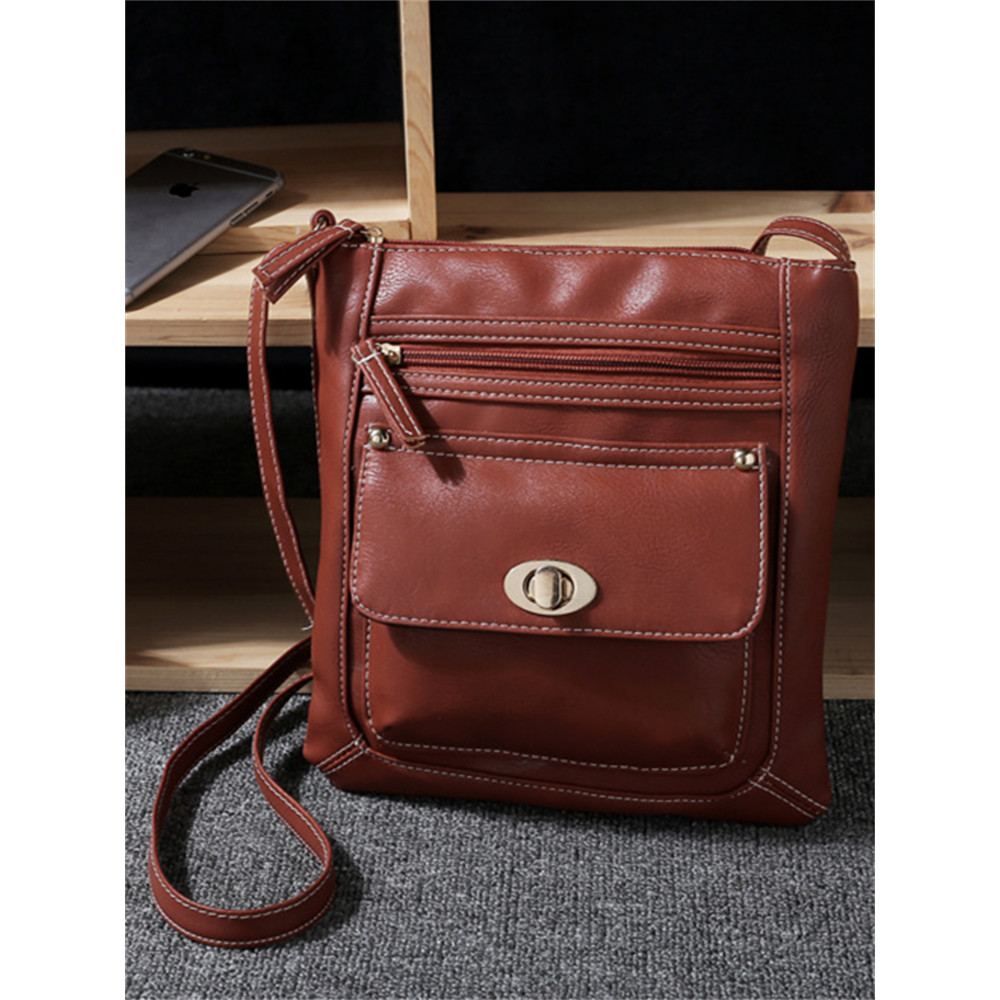Vintage Flap Pocket Utility Crossbody Bag