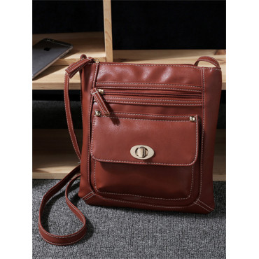 Vintage Flap Pocket Utility Crossbody Bag