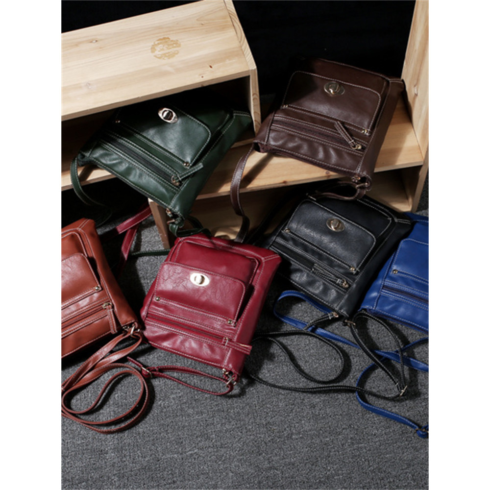 Vintage Flap Pocket Utility Crossbody Bag