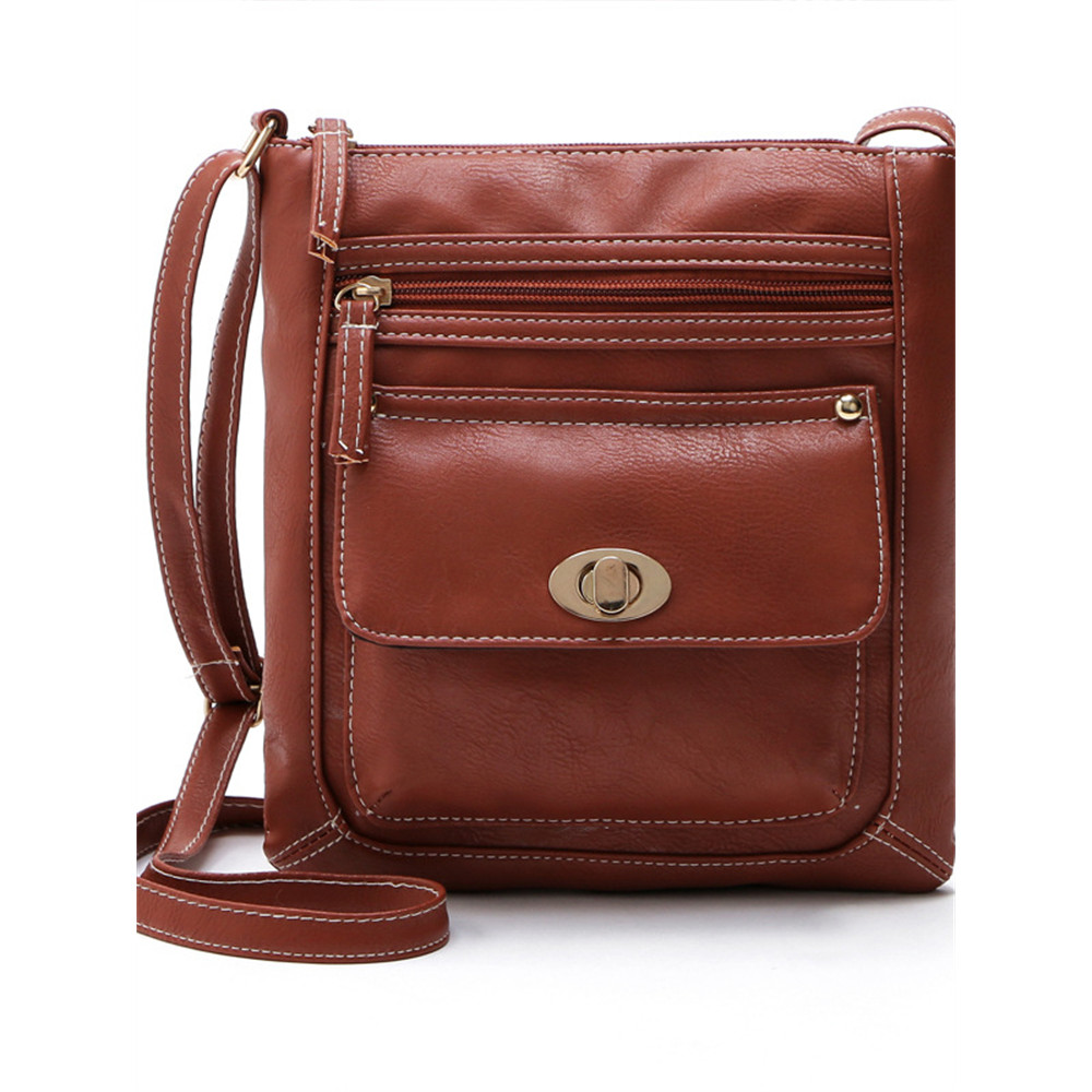 Vintage Flap Pocket Utility Crossbody Bag