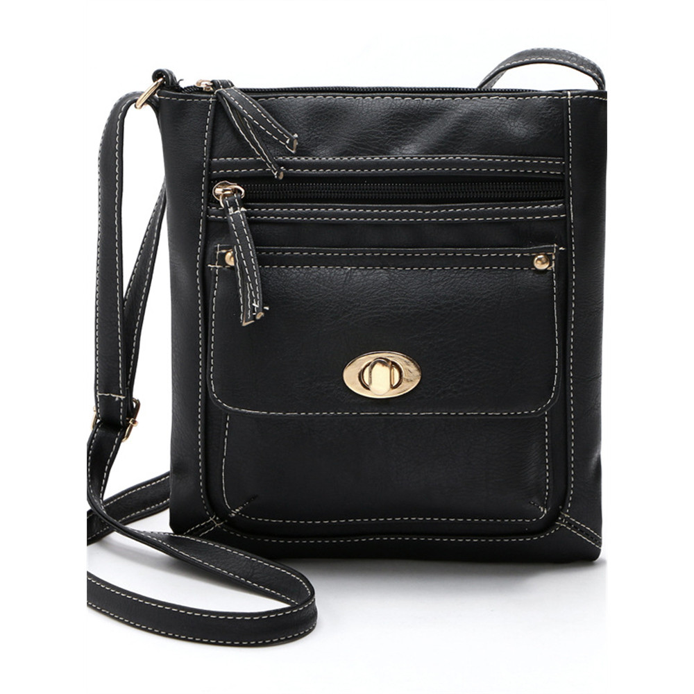 Vintage Flap Pocket Utility Crossbody Bag