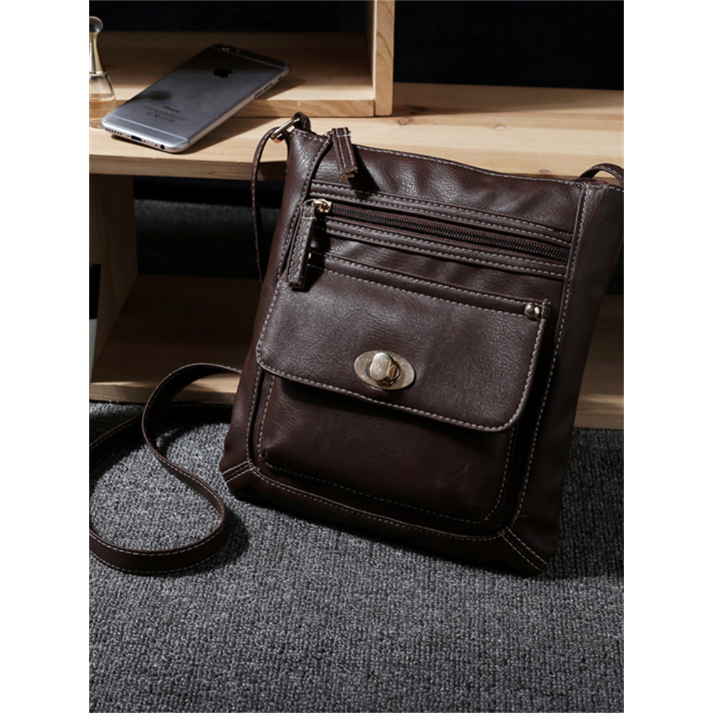 Vintage Flap Pocket Utility Crossbody Bag
