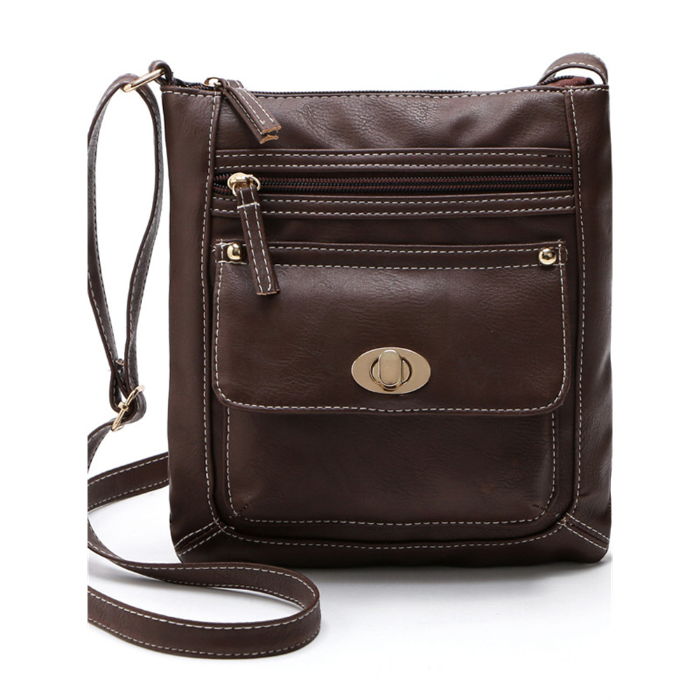 Vintage Flap Pocket Utility Crossbody Bag
