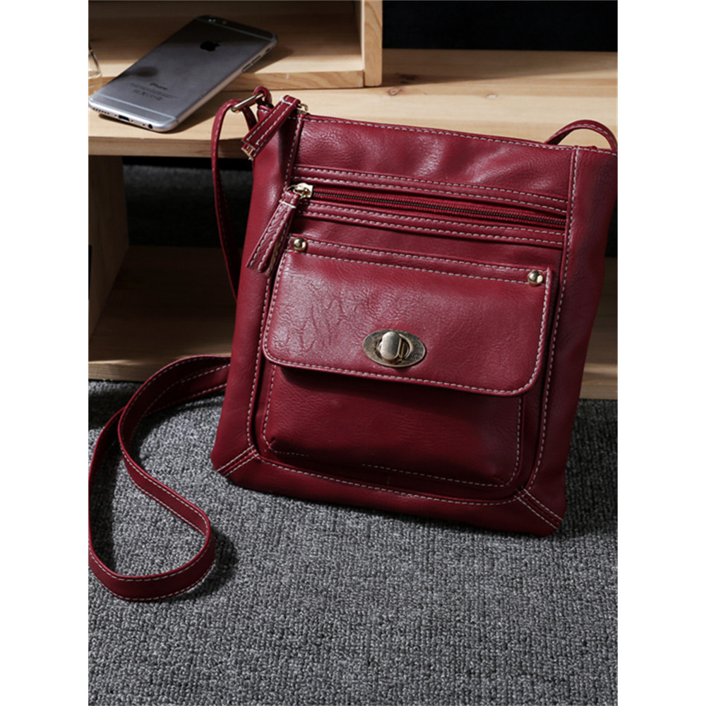 Vintage Flap Pocket Utility Crossbody Bag