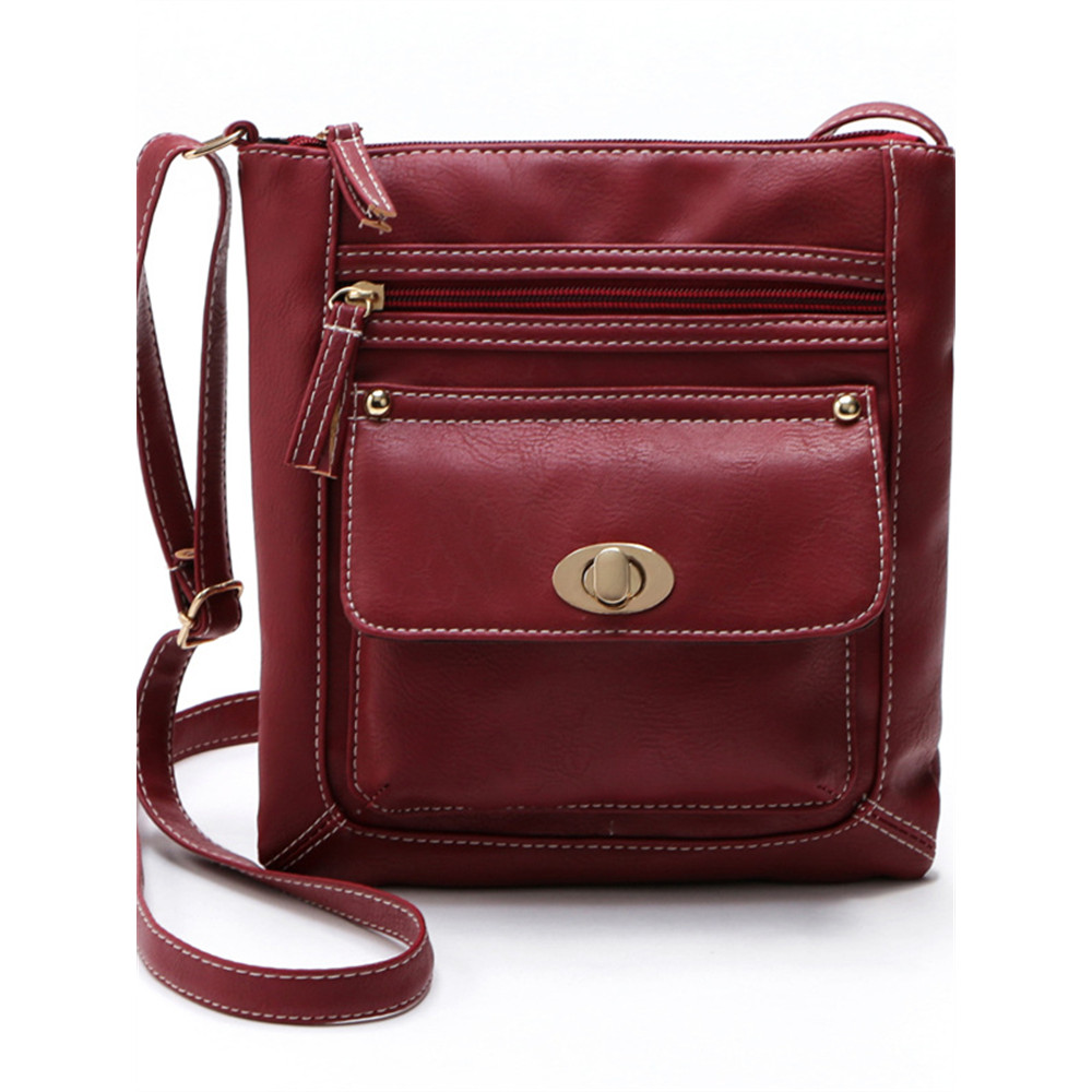 Vintage Flap Pocket Utility Crossbody Bag
