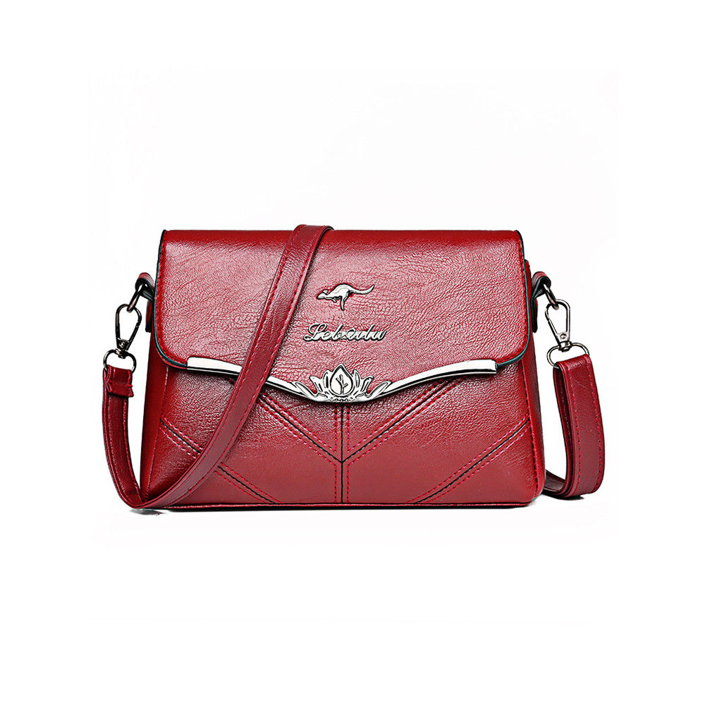 Vintage Flap Seamed Utility Crossbody Bag