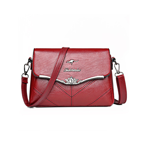 Vintage Flap Seamed Utility Crossbody Bag