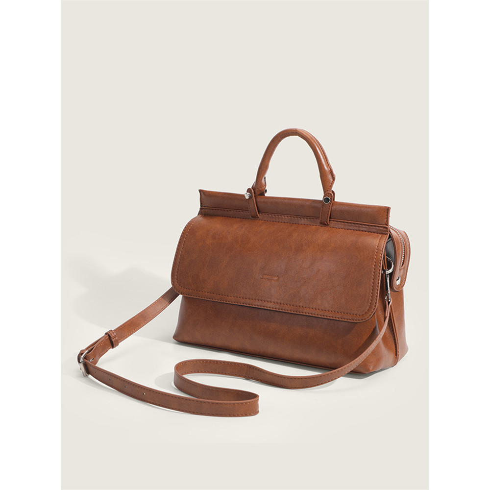 Vintage Flap Utility Doctor Bag Crossbody Bag