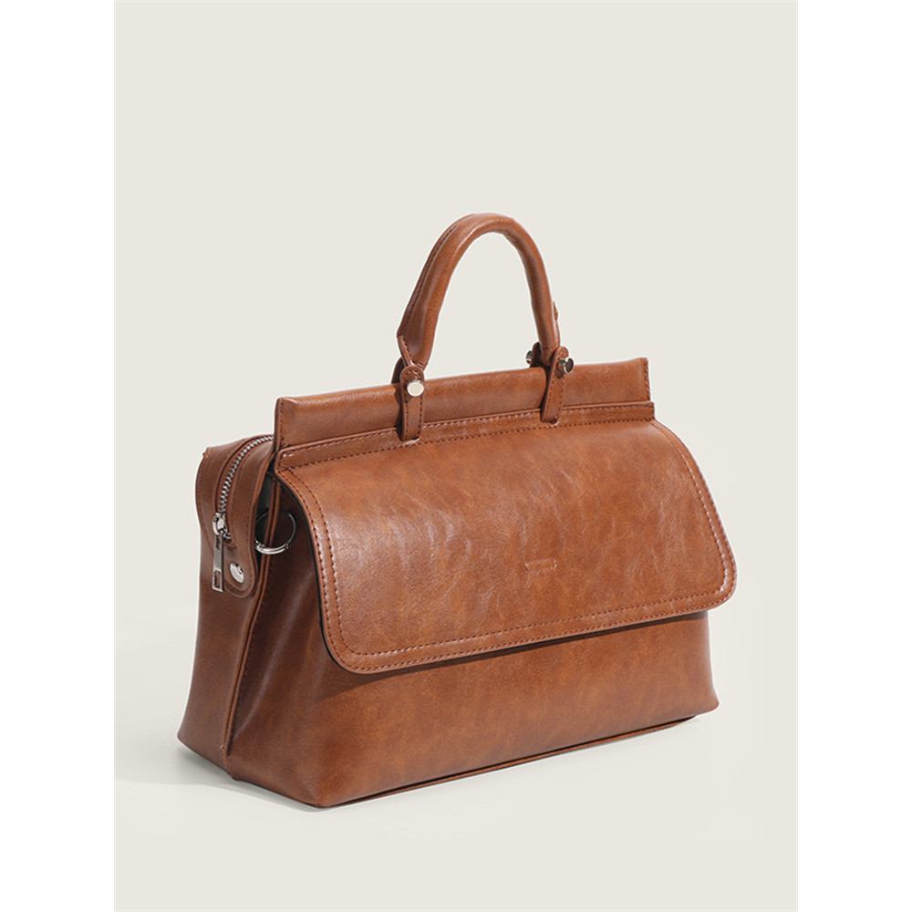 Vintage Flap Utility Doctor Bag Crossbody Bag