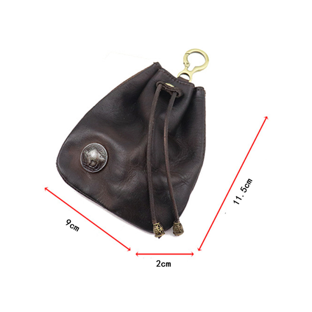 Vintage Hand-Brushed Vegetable Tanned Leather Wallet