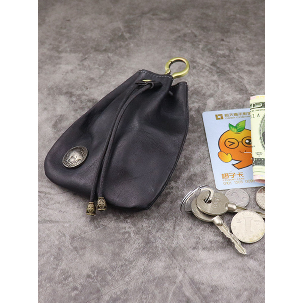 Vintage Hand-Brushed Vegetable Tanned Leather Wallet