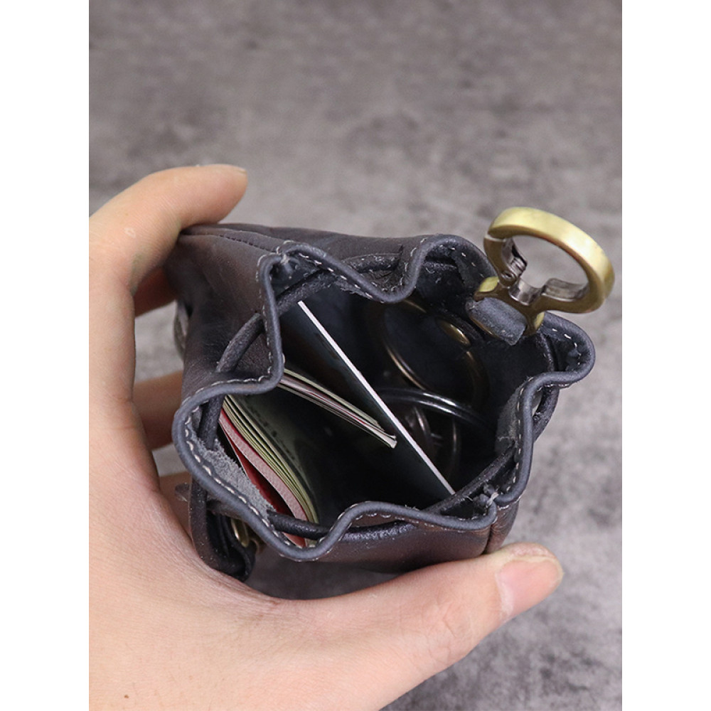 Vintage Hand-Brushed Vegetable Tanned Leather Wallet