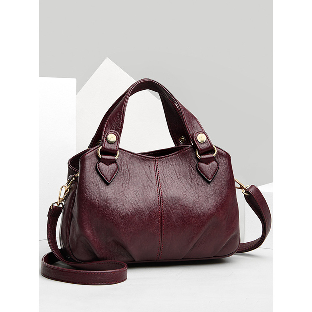 Vintage Heart Patch Crossbody Bag