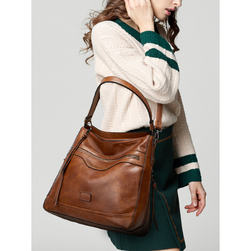 Vintage Hollow Carving Utility Tote Bag