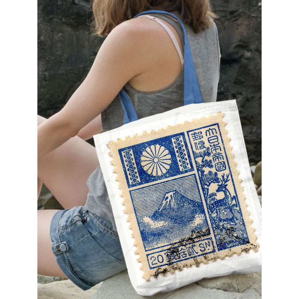 Vintage Japanese Art Mount Fuji Stamp Pattern Pack