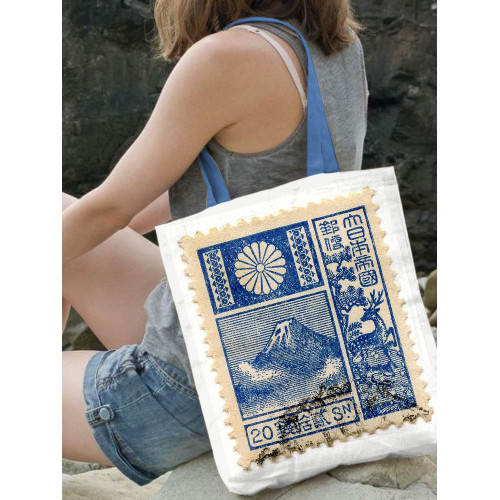 Vintage Japanese Art Mount Fuji Stamp Pattern Pack