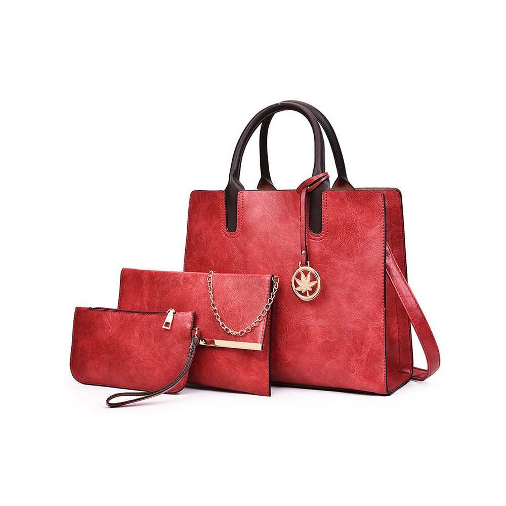 Vintage Maple Leaf Pendant Bags Set