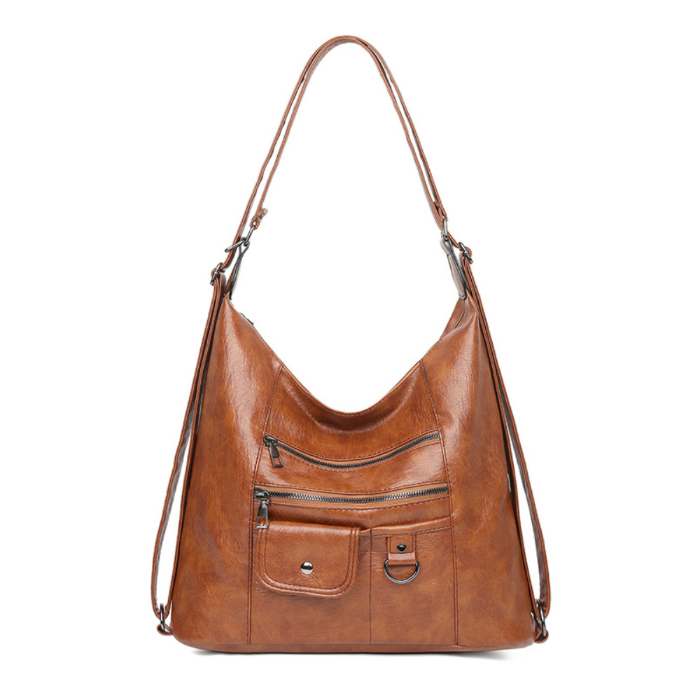 Vintage Multi Pocket Soft Leather Bag