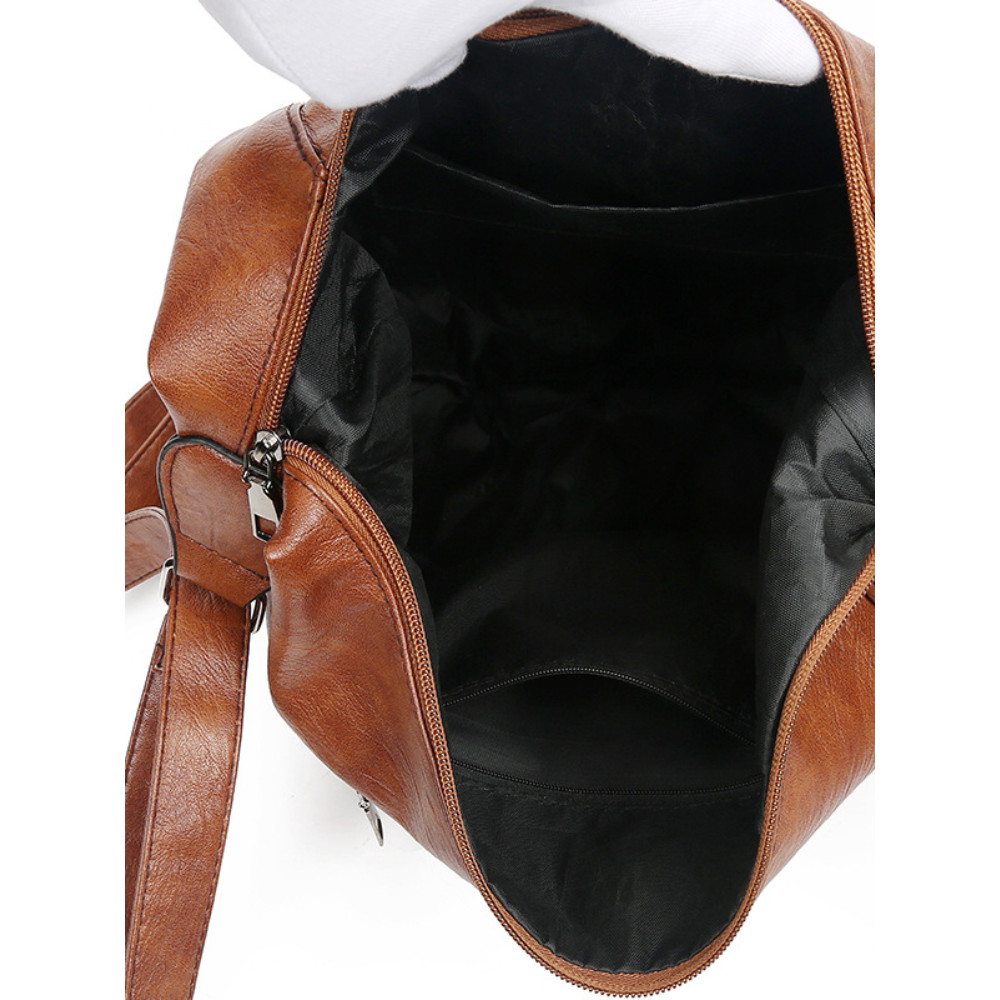 Vintage Multi Pocket Soft Leather Bag