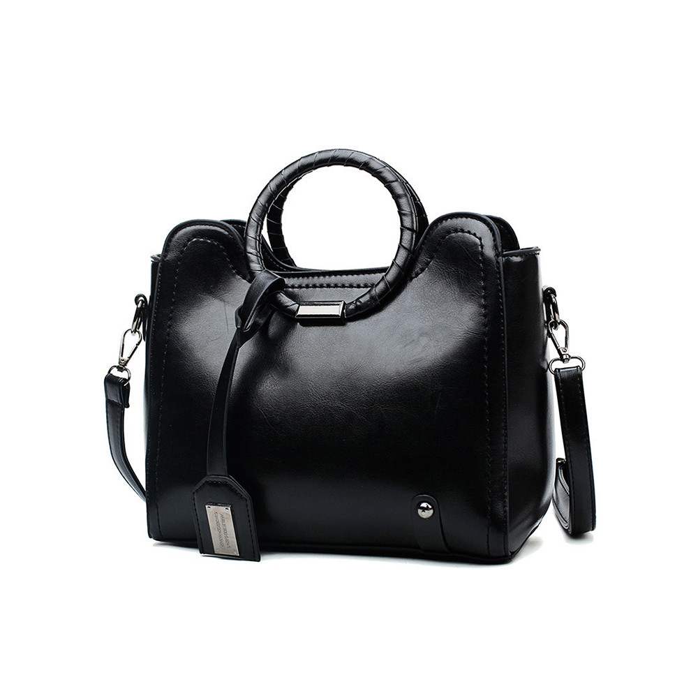 Vintage Oiled Leather Handbag Crossbody Bag